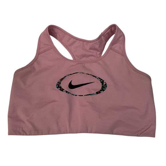 Nike Indy Pink Unpadded Sports Bra - Size 1X - Picture 1 of 5